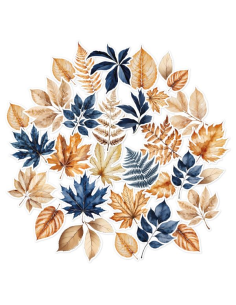 Ginkgo die cuts vellum
