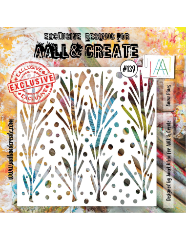 Stencil Aall and Create 139 Snow Pines