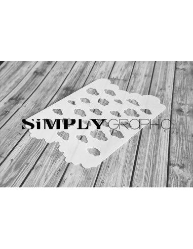 Simply Graphic stencil nubes