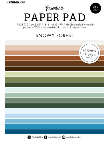 Studio Light Paper pad Snowy Forest