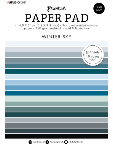 Studio Light Paper pad Winter Sky