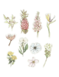 Flores color papel washi tape