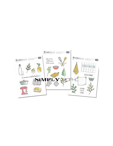 Simply Graphic die cuts cocina