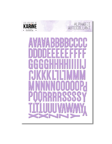 Karine Rainbow alfabeto lilas