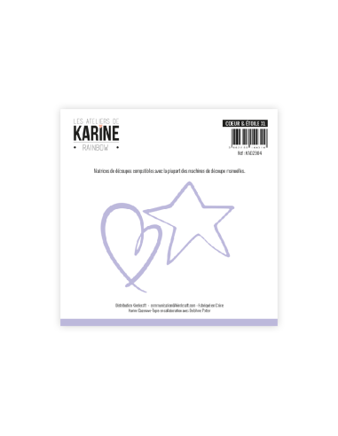 Karine Rainbow troquel coeur XL
