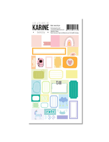 Les ateliers de Karine Rainbow etiquetas